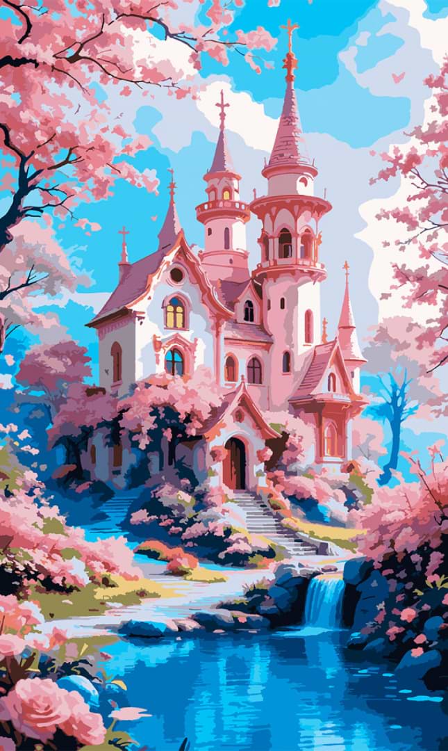 Картина по номерам Santi Волшебный замок 30х50 см (955553)