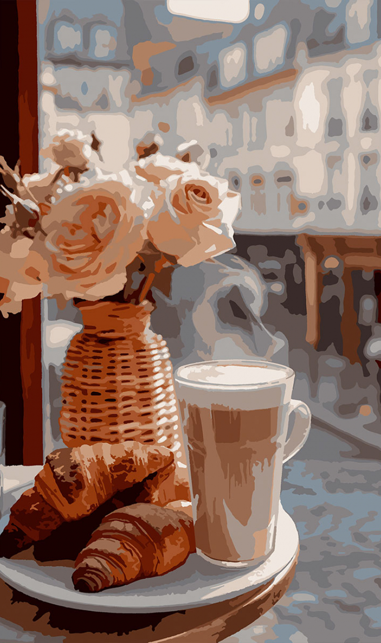 Картина за номерами Santi Сніданок у Парижі 30х50 см (955556)