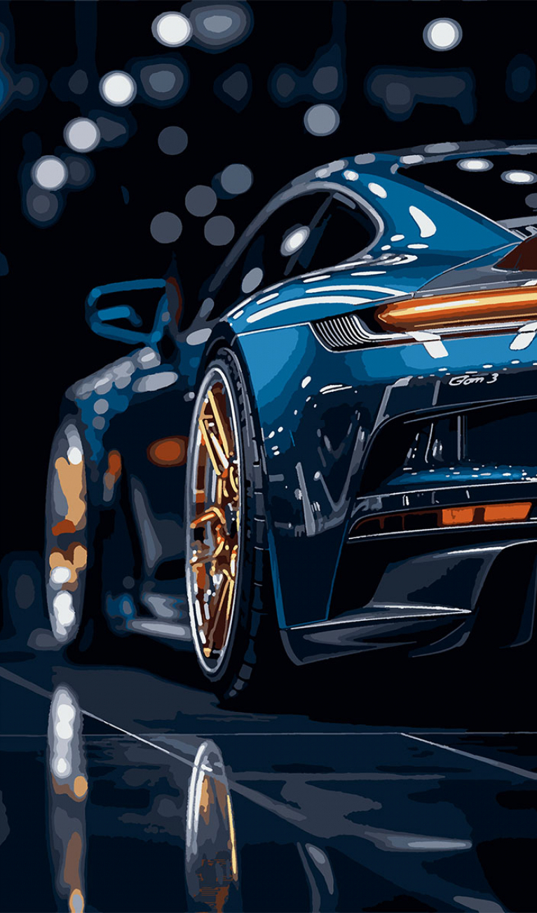 Картина за номерами Santi Розкішне авто 30х50 см (955559)