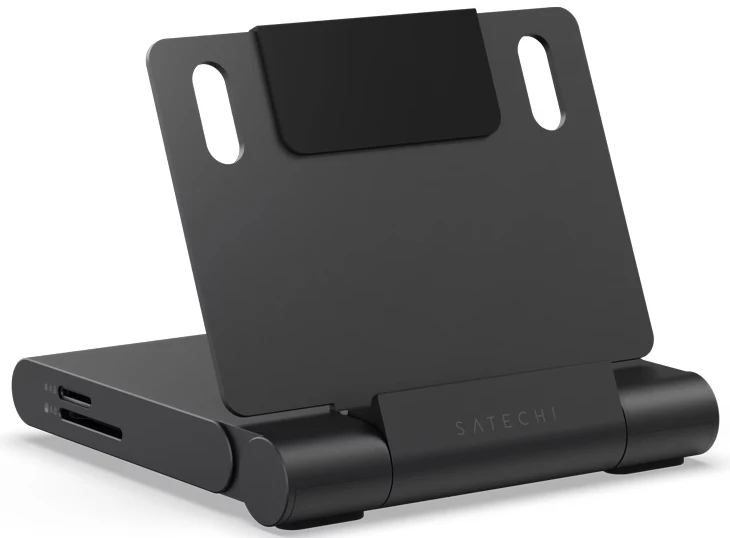 Хаб USB Satechi OntheGo Foldable Stand Hub Space Black (ST-GOTGFC)