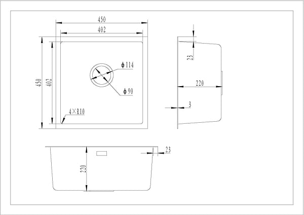 Фото - Мийка кухонна Gunter & Hauer Olef 4522 Inox