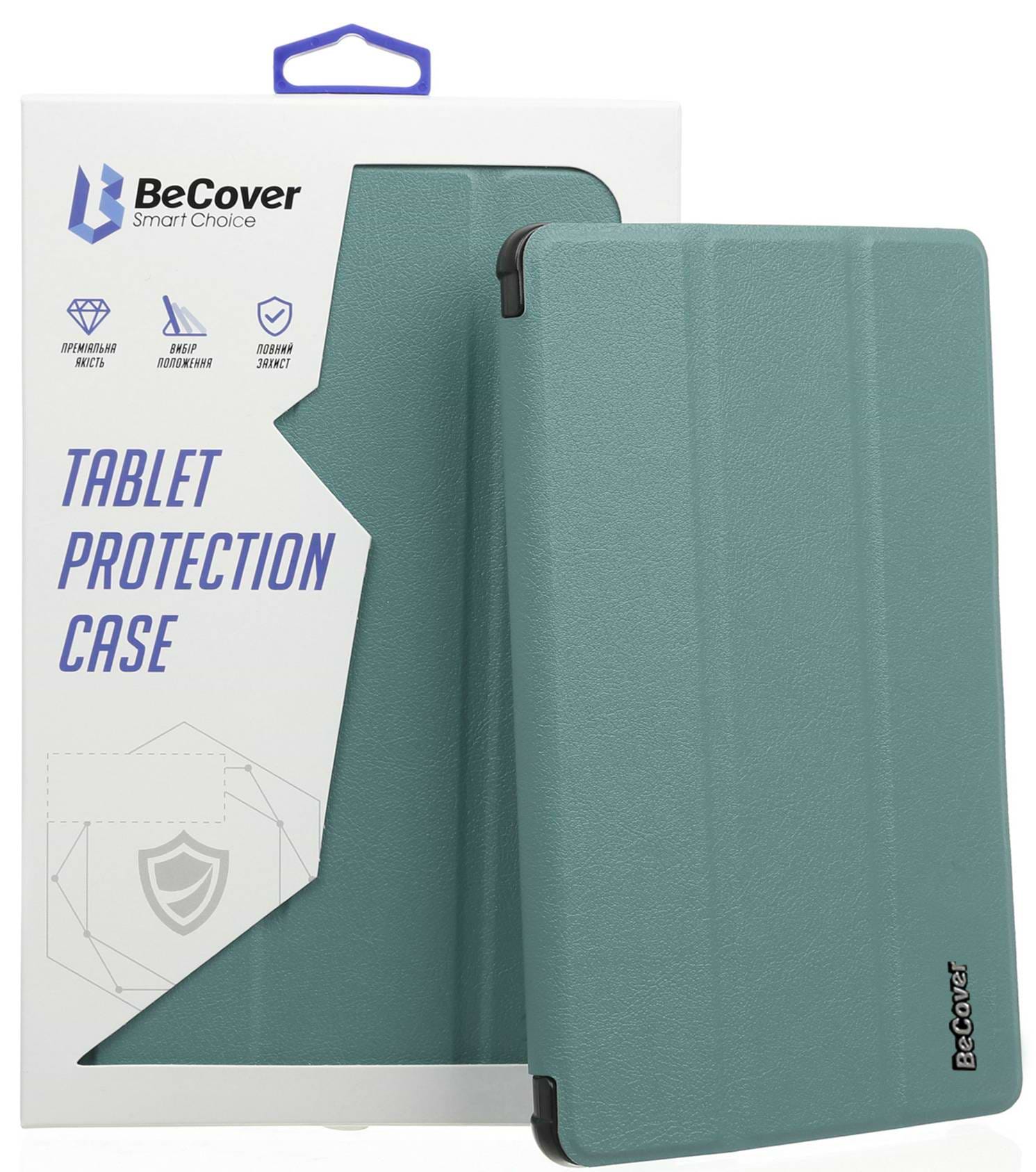 Чохол для планшету BeCover Tri Fold Soft TPU Silicone for Apple iPad Air 4 10.9 2020/2021 Dark Green (706870) - Фото 1