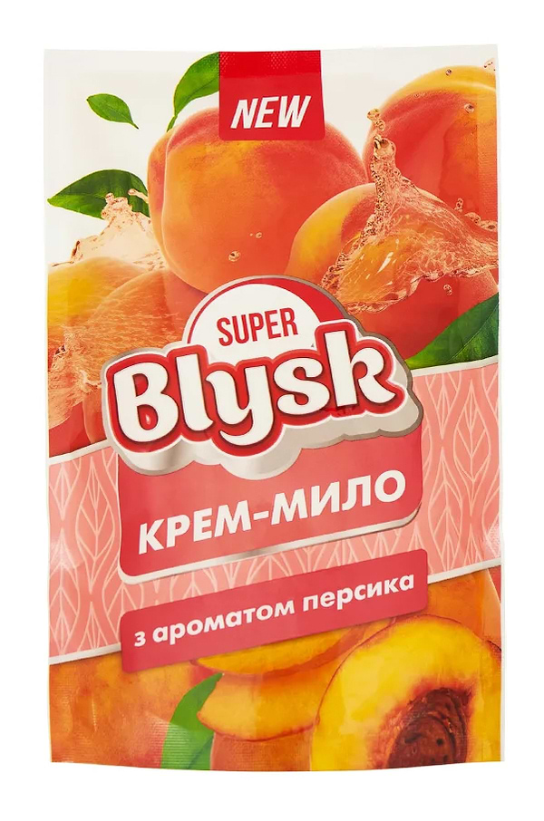 Фото - Жидкое мыло для рук Super Blysk Персик 460 мл дой-пак (SB52001)