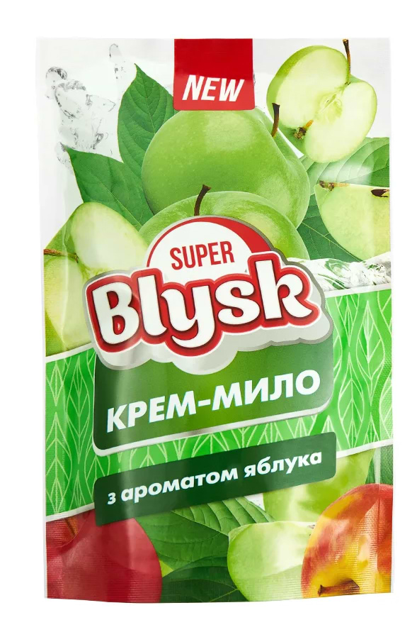 Рідке мило для рук Super Blysk Яблуко 460 мл дой-пак (SB52025) - Фото 1