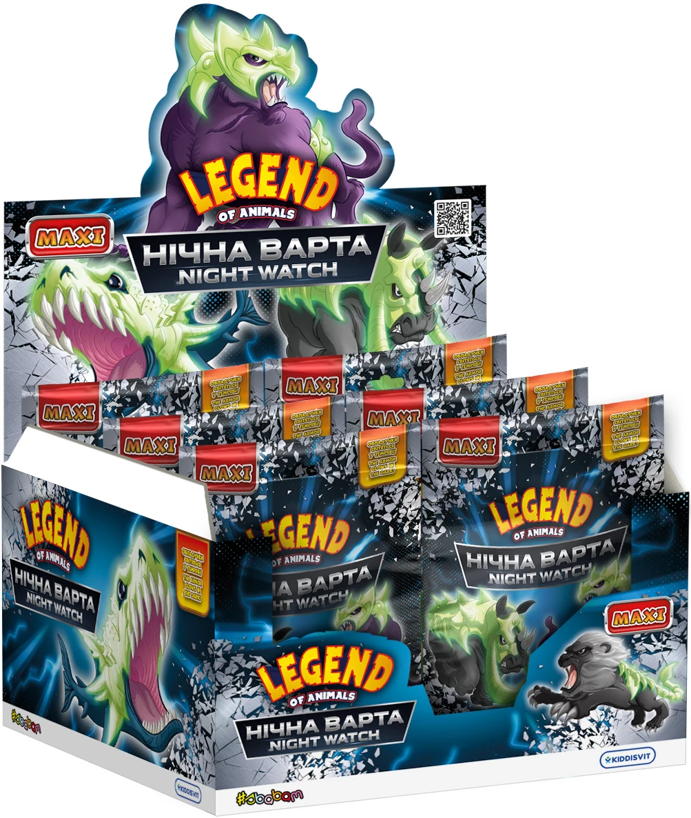 Стретч-антистресс #sbabam серии LEGEND OF ANIMALS МАКСИ – НОЧНАЯ СТРАЖА 10 шт. (127/CN23-CDU)