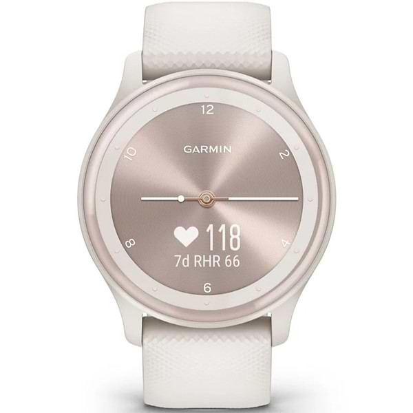 Фото - Смарт-годинник Garmin vivomove Sport, Ivory, Silicone (010-02566-01)