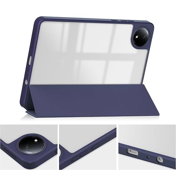 Фото - Чохол для планшета BeCover Soft Edge TPU з кріпленням для стілусу for Xiaomi Redmi Pad SE 8.7'' Blue Marble (712572)