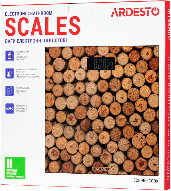 Фото - Ваги підлогові Ardesto SCB-965 Cork