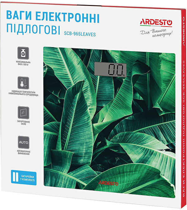 Фото - Весы напольные Ardesto SCB-965 Leaves
