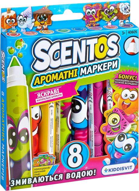 Фото - Набор маркеров Scentos Набор ароматных маркеров для рисования, 8 цветов (40605) Фото - Набор маркеров Scentos Набор ароматных маркеров для рисования, 8 цветов (40605)