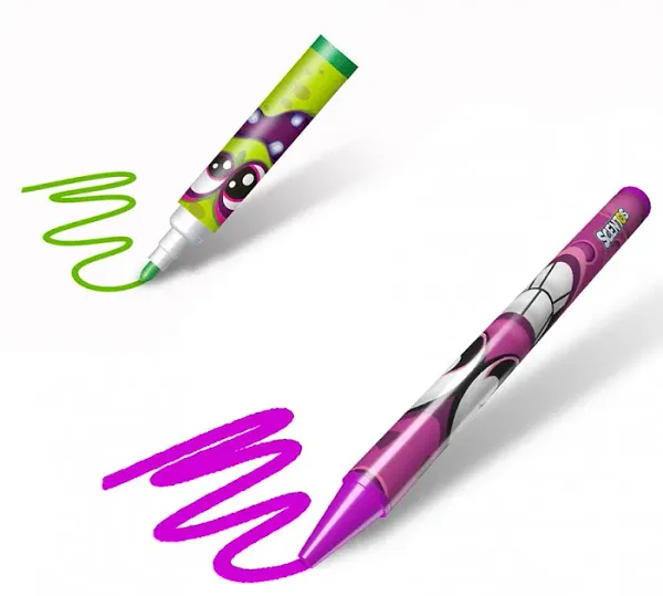 Фото - Набір для малювання Scentos ароматний "Забавна компанія 17 предм." (42135-ENG)