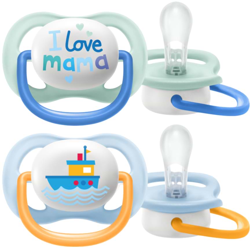 Ортодонтическая пустышка Philips Avent для мальчиков I love…, 0-6 міс. (SCF080/01) - Фото 1