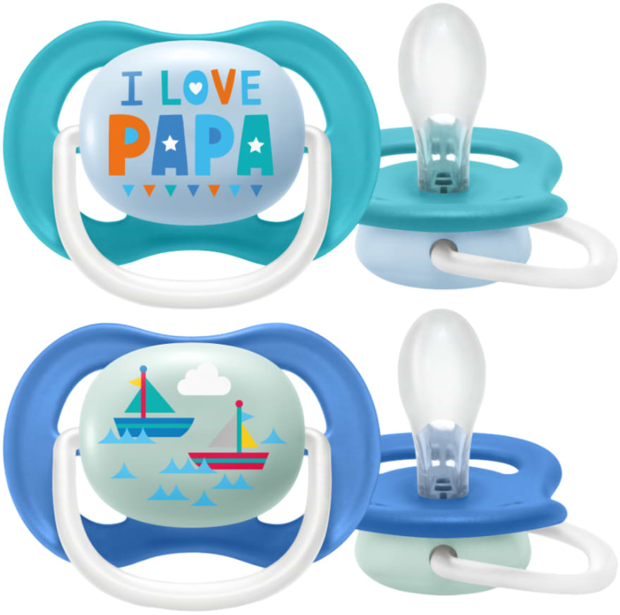 Ортодонтическая пустышка Philips Avent для мальчиков I love…, 6-18 мес. (SCF080/03) - Фото 1
