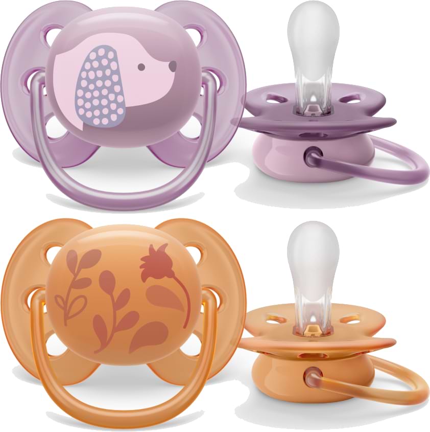 Ортодонтическая пустышка Philips Avent Ultra Soft 6-18 мес., 2 шт. (SCF091/18) - Фото 1