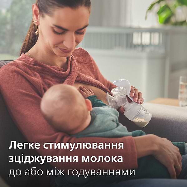 Фото - Механічний молоковідсмоктувач Philips Avent з пляшкою (SCF430/10)