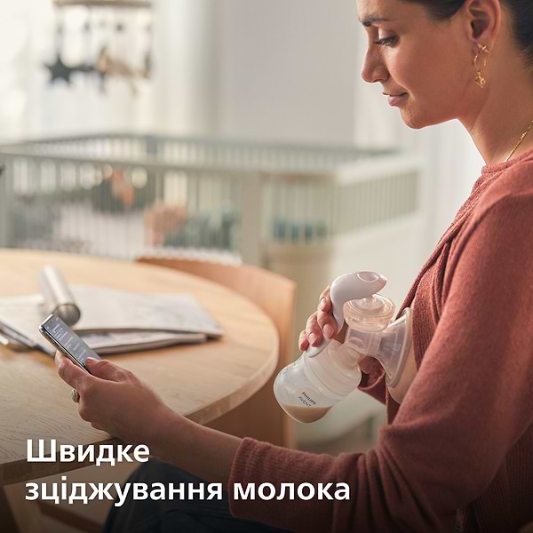 Фото - Механічний молоковідсмоктувач Philips Avent з пляшкою (SCF430/10)