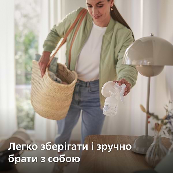 Фото - Механічний молоковідсмоктувач Philips Avent з пляшкою (SCF430/10)