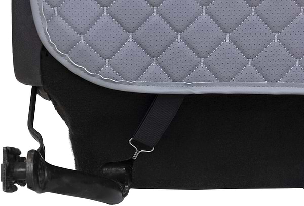 Фото - Накидка на спинку переднього сидіння автомобіля EVAtech ECO сіра з сірою ниткою, сірий кант SCFSGGG