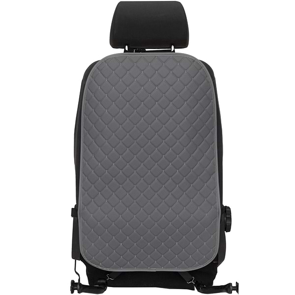 Фото - Накидка на спинку переднього сидіння автомобіля EVAtech ECO сіра з сірою ниткою, сірий кант SCFSGGG