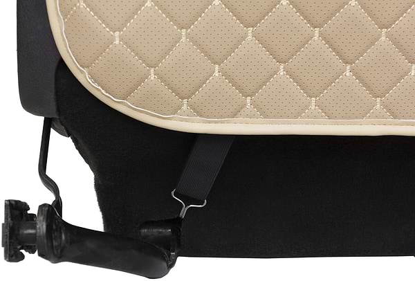 Фото - Накидка на спинку переднього сидіння автомобіля EVAtech ECO бежева з бежевою ниткою, бежевий кант SCFSIII