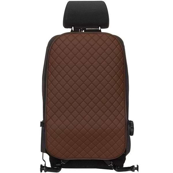 Фото - Накидка на спинку переднього сидіння автомобіля EVAtech ECO коричнева з коричневою ниткою, коричневий кант SCFSZZZ