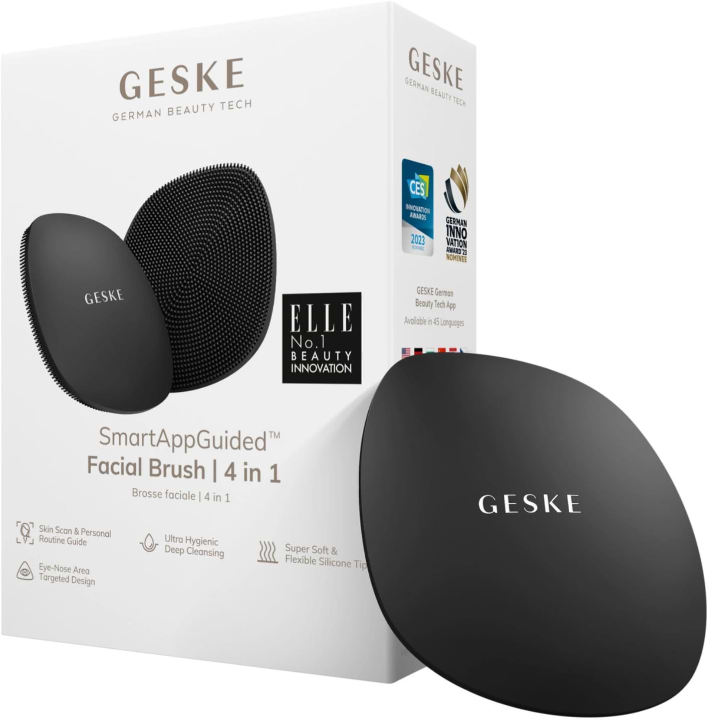 Купить Щетка для чистки лица GESKE Facial Brush 4 в 1 серый (GK000018GY01) - Фото 1 Щетка для чистки лица GESKE Facial Brush 4 в 1 серый (GK000018GY01) - Фото 1