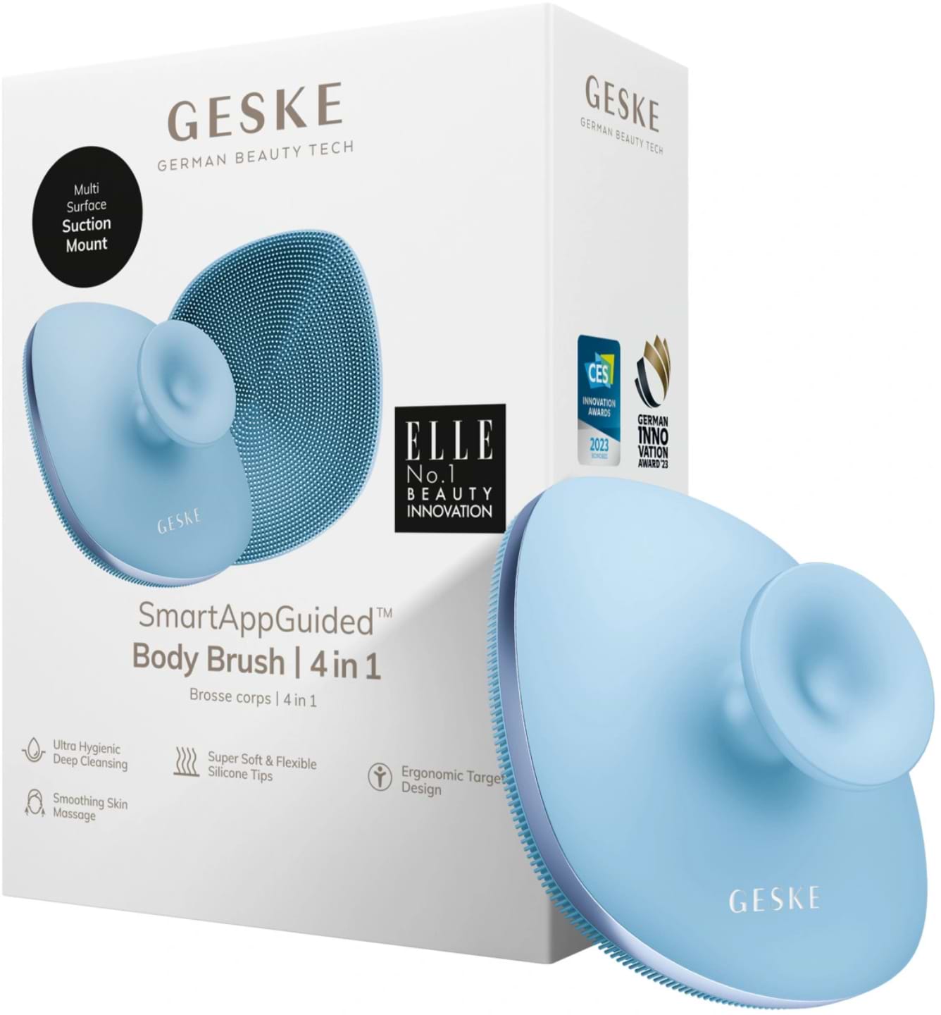 Купити Щітка для тіла GESKE Body Brush 4 в 1 аквамарин (GK000704AQ01) - Фото 1 Щітка для тіла GESKE Body Brush 4 в 1 аквамарин (GK000704AQ01) - Фото 1