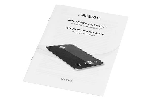 Фото - Весы кухонные Ardesto SCK-839B