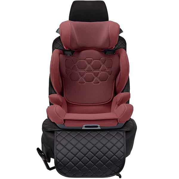 Фото - Комплект накидок под детское автокресло и на спинку переднего сиденья автомобиля EVAtech ECO черная с черной нитью, черный кант SCKIDBBB