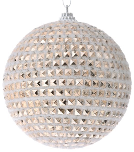 Набор ёлочных игрушек Lefard 3 шт. 10 см шампань (681-096)