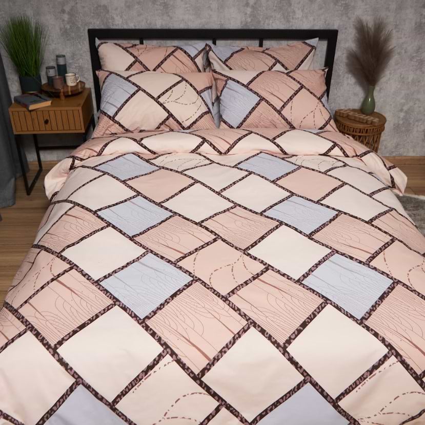 Комплект постельного белья Moon&Star Бязь Gold Люкс Cozy Puzzle 175х210 нав. 2х70х70 (MS-820009037)