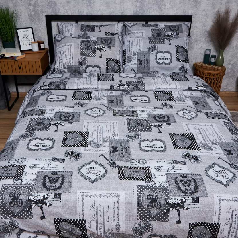 Комплект постільної білизни Moon&Star Бязь Gold Люкс Vintage Keys 175х210 нав. 2х50х70 (MS-820007286)