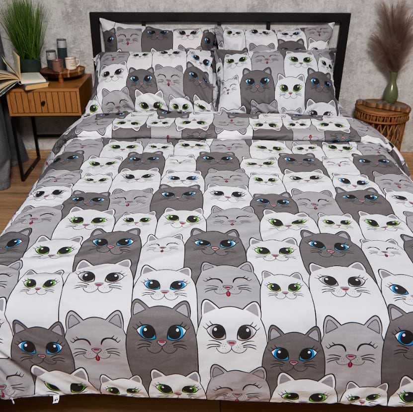 Комплект постельного белья Moon&Star Бязь Gold Люкс Furry Friends 175х210 нав. 4х50х70 (MS-820009248)