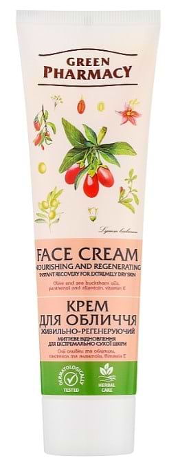 Крем для лица Green Pharmacy питательно-регенерирующий 100 мл (4823015907012)