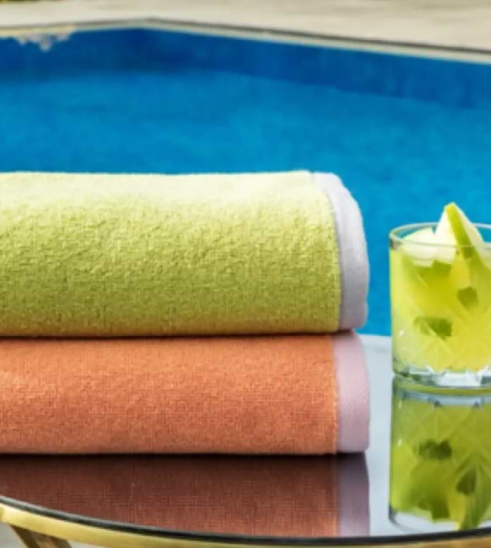 Рушник для рук OZDILEK DOUBLE COLOUR зелено-сірий 50х90 см