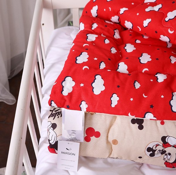 Фото - Ковдра дитяча зима MirSon антиалергенна Kids Time 20-0027 Mine mouse 140х205 см Бавовна (2200009664045)