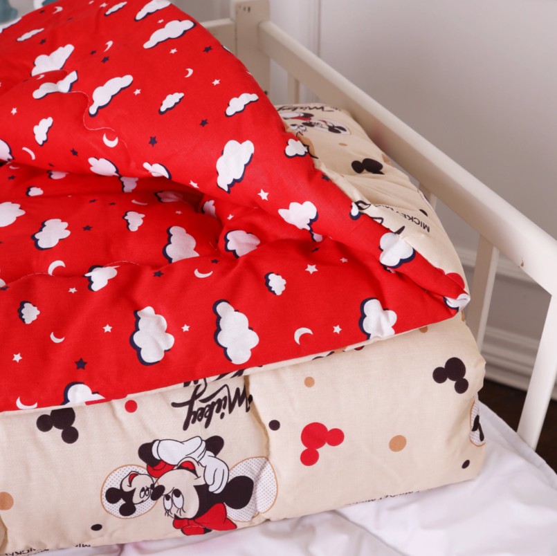 Фото - Ковдра дитяча зима MirSon антиалергенна Kids Time 20-0027 Mine mouse 140х205 см Бавовна (2200009664045)