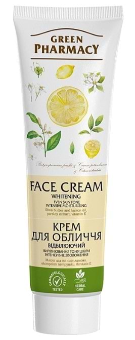 Крем для обличчя Green Pharmacy відбілюючий 100 мл (4823015925160)