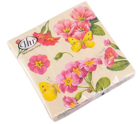 Серветки паперові Ideal Home Примула 20 шт. 32x32 см (694-021)