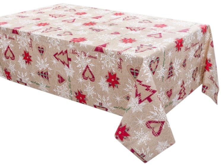 Скатерть прямоугольная Lefard водоотталкивающая Turron burdeos 140х180 см (715-356)