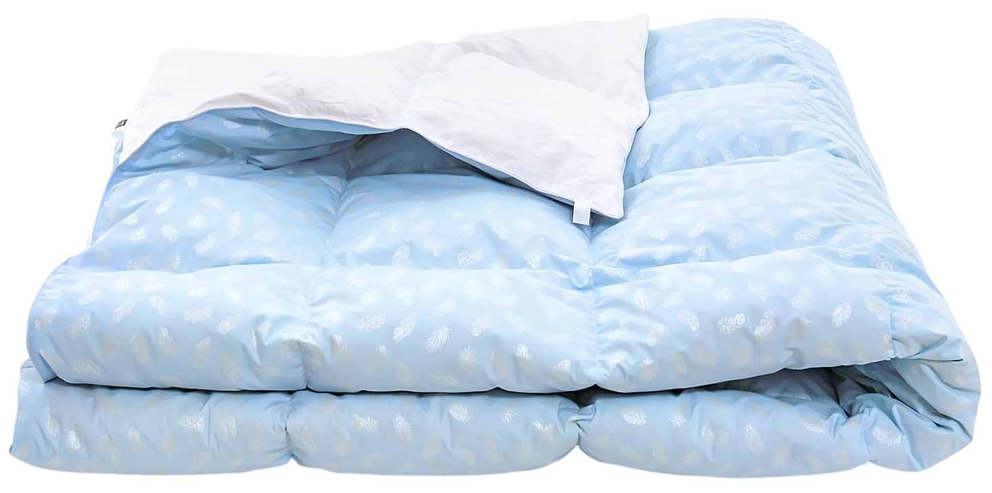 Ковдра дитяча зима MirSon №1855 Bio-Blue 90% пух 110x140 (2200003013894)
