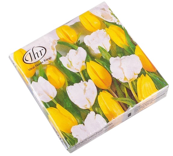 Серветки паперові Ideal Home Тюльпани 20 шт. 32x32 см (694-019)