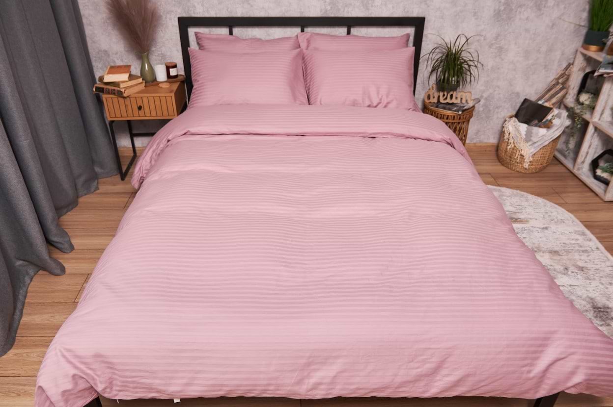 Комплект постельного белья Moon&Star Satin Stripe Stripe Candy 160х220 нав. 2х70х70 (MS-820003557)