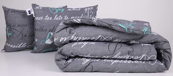 Фото - Ковдра зимова двоспальна MirSon антиалергенна №204 Сolor Fun Line 17-0003 Tulio Thinsulate 172х205 + нав. 2 шт. (2200010853339)