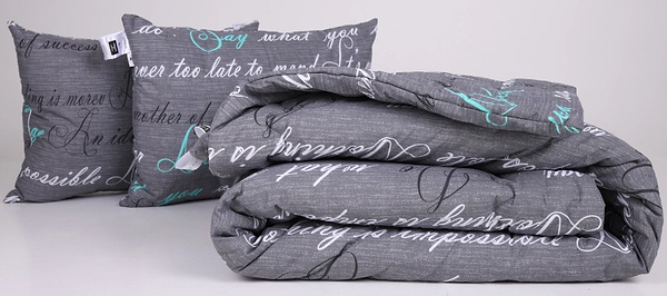 Фото - Ковдра зимова полуторна MirSon антиалергенна №201 Сolor Fun Line 17-0003 Tulio Eco-Soft 155х215 + нав. 2 шт. (2200010853278)