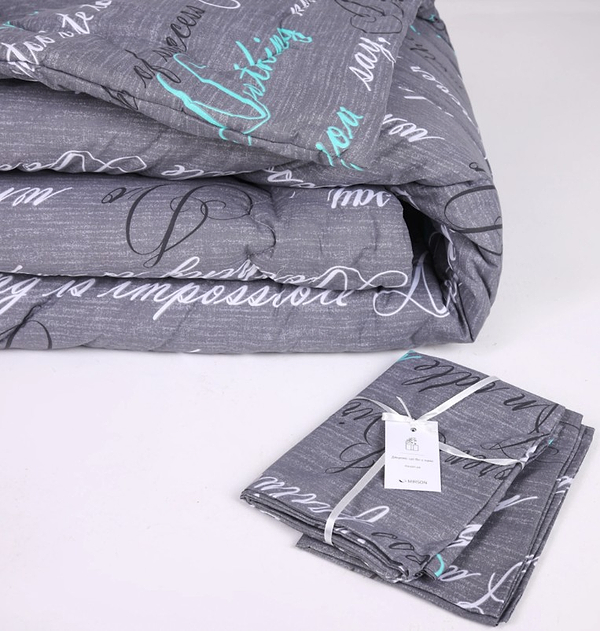 Фото - Ковдра зимова полуторна MirSon антиалергенна №201 Сolor Fun Line 17-0003 Tulio Eco-Soft 155х215 + нав. 2 шт. (2200010853278)