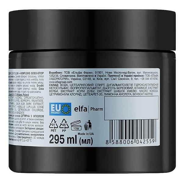 Фото - Маска для волос The Doctor Health&Care 295 мл Tar with Ichthyol&Sebo-stop Complex (8588006042559)