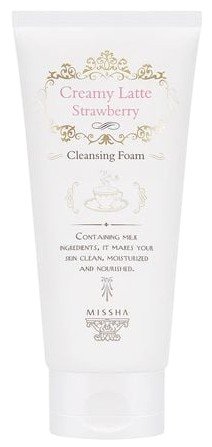 Пенка для умывания Missha Creamy Latte Клубника 172 мл (8809747946334)