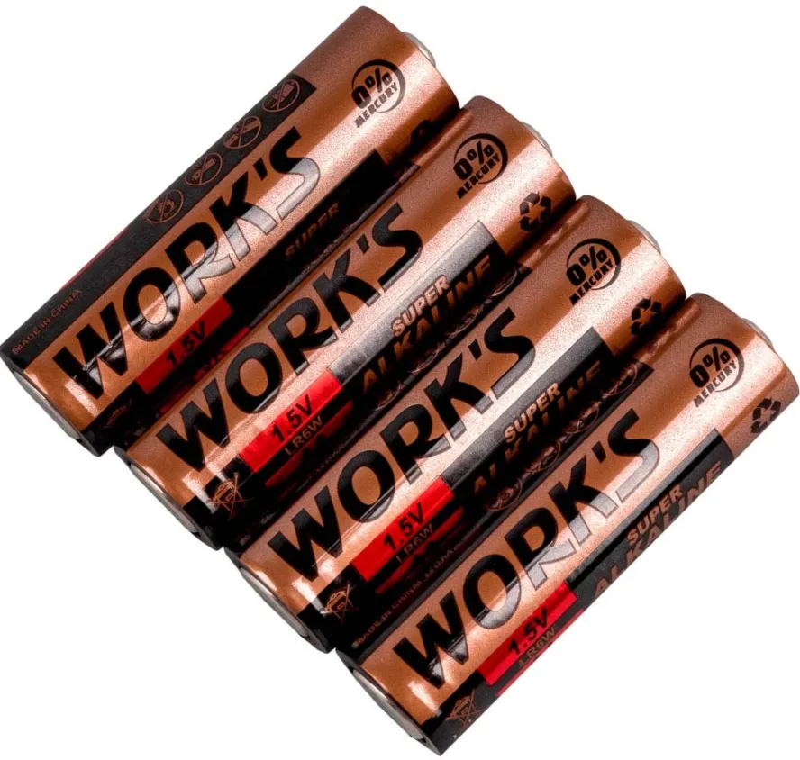 Батарейка тип AA Works Alkaline LR6W-4S/AA/4 шт.