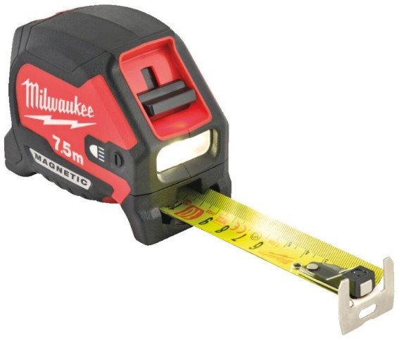 Фото - Рулетка Milwaukee MAGNETIC з LED підсвіткою 7.5 м (4932492469)